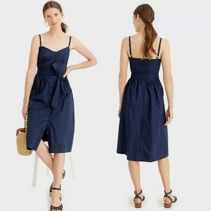 J Crew button down navy sundress size 2